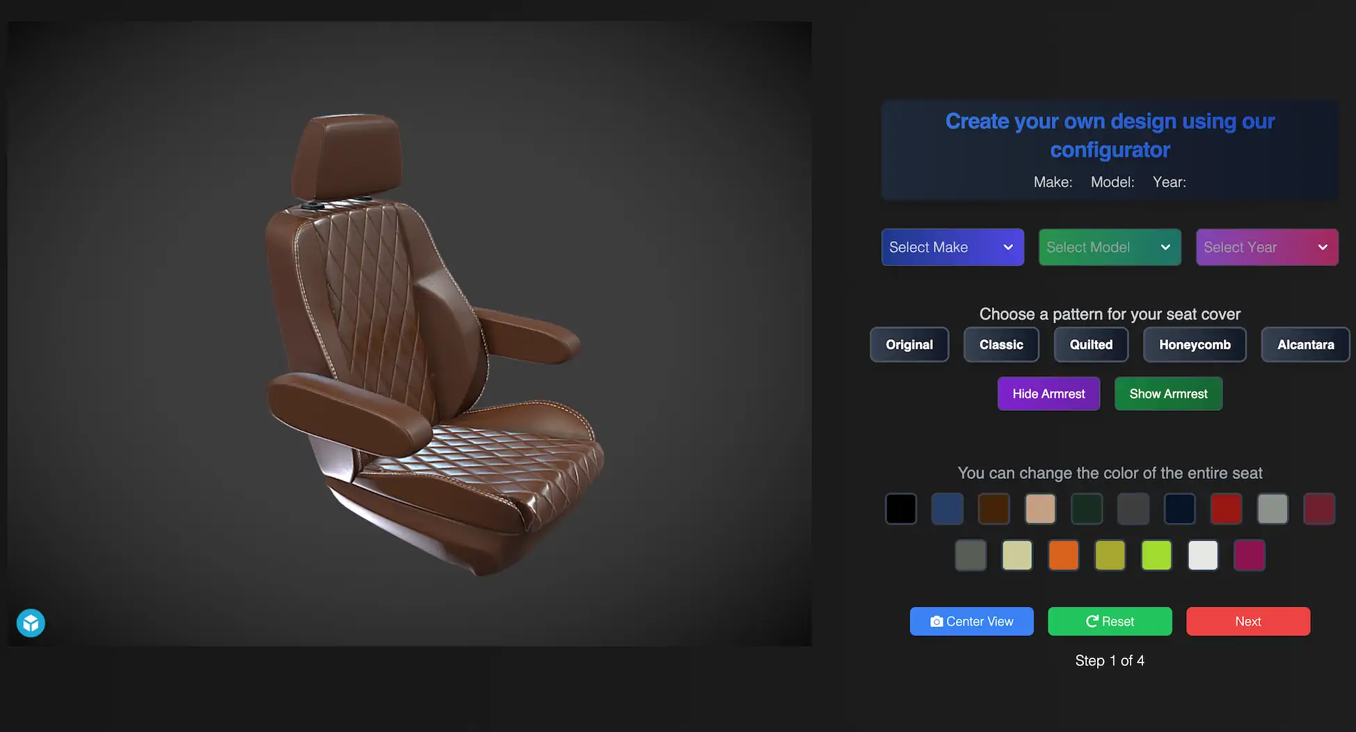 Przykład konfiguratora 3D